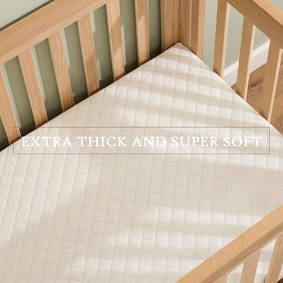 Baby Travel Cot Mattress | Extra Thick Waterproof Foam | Washable Cover | Made in UK