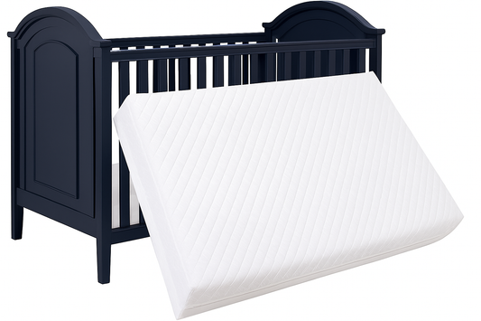 Baby Cot Bed Mattress | Extra Thick, Waterproof & Hypoallergenic Foam Mattress | Breathable Quilted Washable Cover | Made in UK