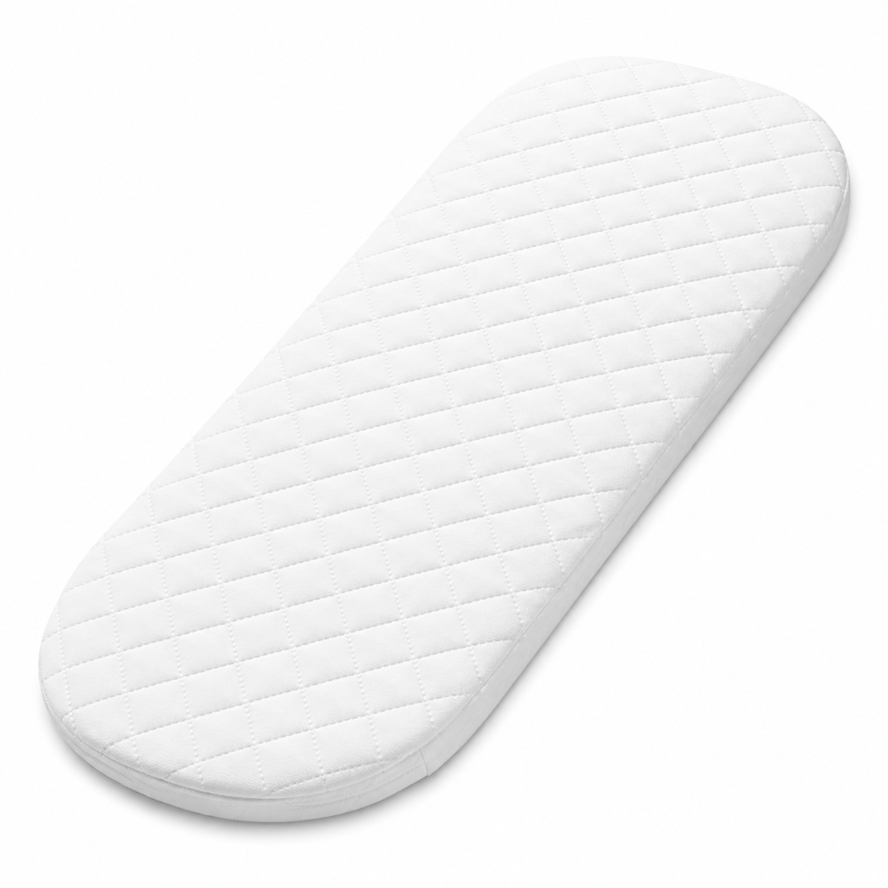 Baby Moses Basket Mattress | Hypoallergenic, Breathable & Waterproof Foam Mattress | Removable Quilted Washable Cover | Made in UK