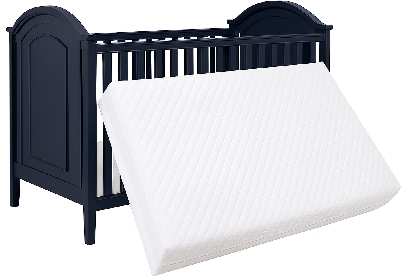 Baby Cot Bed Mattress | Extra Thick, Waterproof & Hypoallergenic Foam Mattress | Breathable Quilted Washable Cover | Made in UK