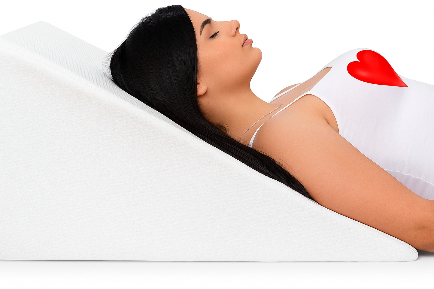 Orthopaedic Wedge Pillow for Adults | Acid Reflux, GERD, Snoring, Back, Neck & Leg Support | Pregnancy & Post Surgery Foam Pillow | Washable Cover | Made in UK