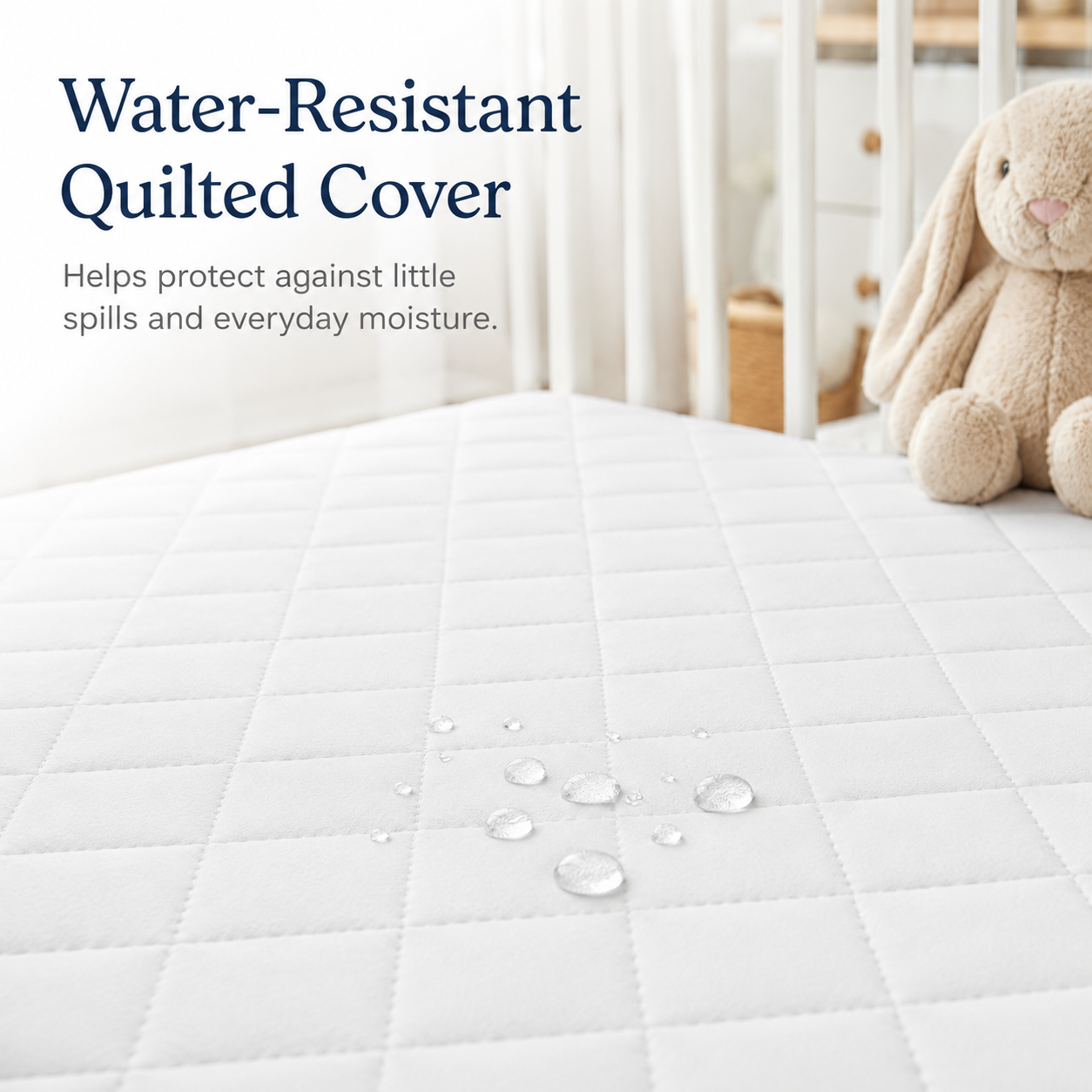Baby Cot Bed Mattress | Waterproof, Hypoallergenic & Breathable Foam Mattress | Extra Thick Double-Sided with Removable Washable Cover | Made in UK
